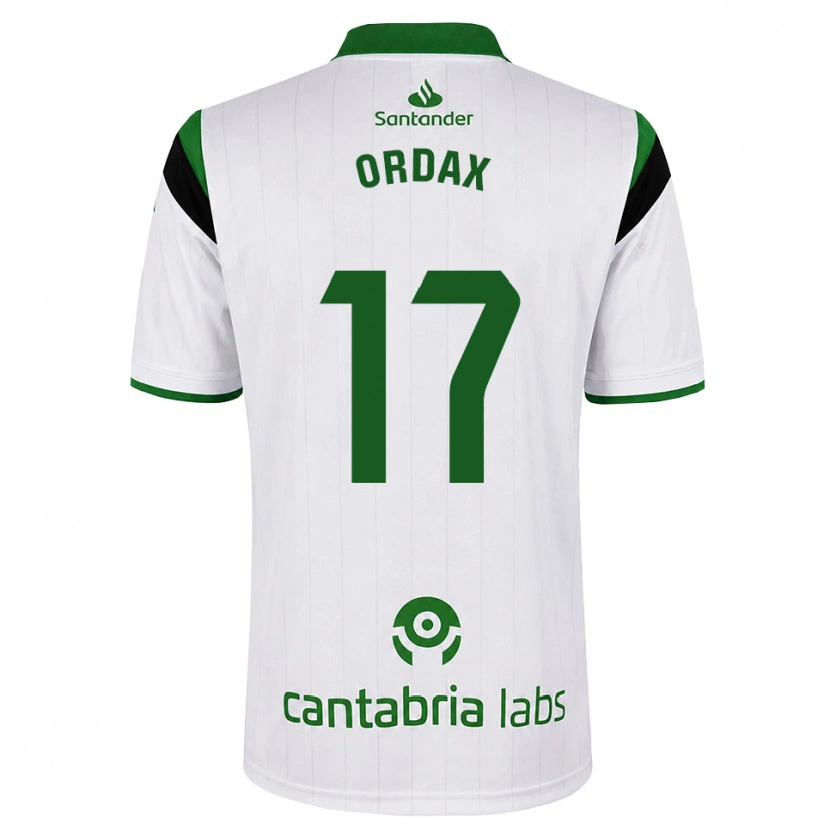 Danxen Børn Naiara Ordax Ibáñez #17 Hvid Grøn Sort Hjemmebane Spillertrøjer 2026/27 Trøje T-Shirt
