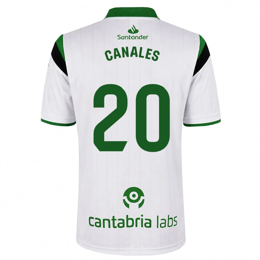 Danxen Børn Sergio Canales #20 Hvid Grøn Sort Hjemmebane Spillertrøjer 2026/27 Trøje T-Shirt