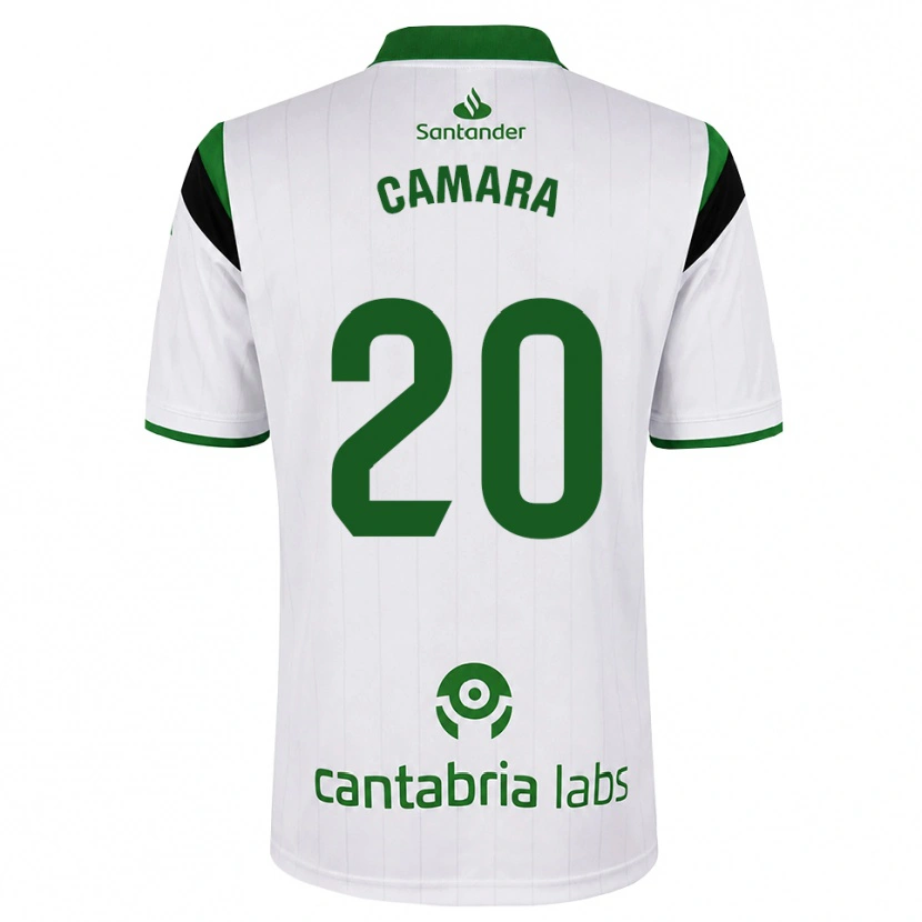 Danxen Børn Suleiman Camara #20 Hvid Grøn Sort Hjemmebane Spillertrøjer 2026/27 Trøje T-Shirt