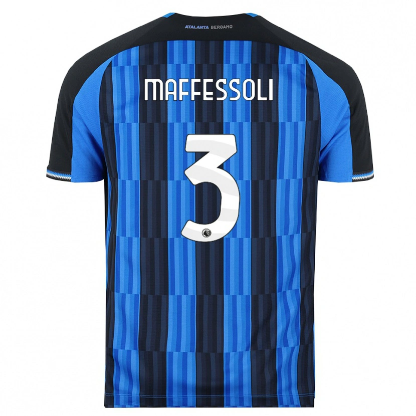 Danxen Børn Manuel Maffessoli #3 Blå Sort Rød Hjemmebane Spillertrøjer 2026/27 Trøje T-Shirt