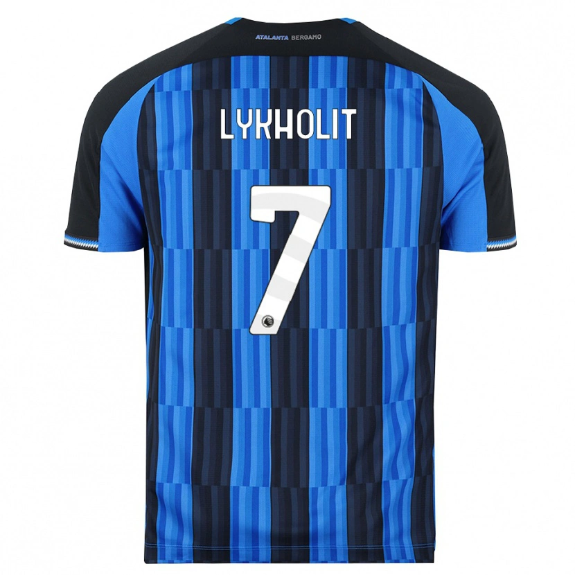 Danxen Børn Ivan Lykholit #7 Blå Sort Rød Hjemmebane Spillertrøjer 2026/27 Trøje T-Shirt