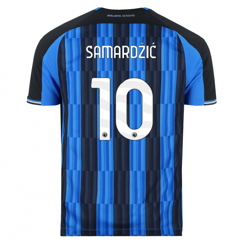 Danxen Børn Lazar Samardžić #10 Blå Sort Rød Hjemmebane Spillertrøjer 2026/27 Trøje T-Shirt