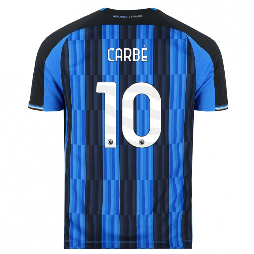 Danxen Børn Alessio Carbè #10 Blå Sort Rød Hjemmebane Spillertrøjer 2026/27 Trøje T-Shirt