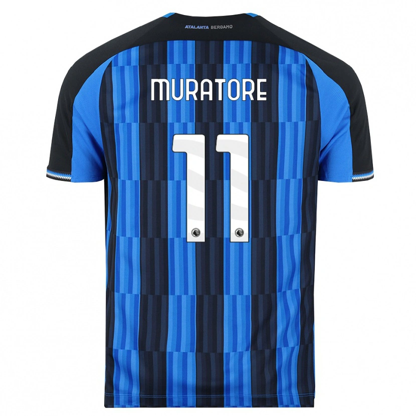 Danxen Børn Simone Muratore #11 Blå Sort Rød Hjemmebane Spillertrøjer 2026/27 Trøje T-Shirt
