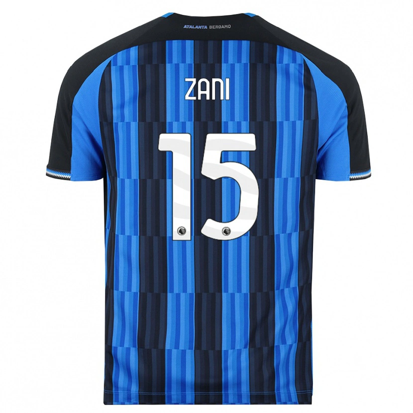 Danxen Børn Filippo Zani #15 Blå Sort Rød Hjemmebane Spillertrøjer 2026/27 Trøje T-Shirt