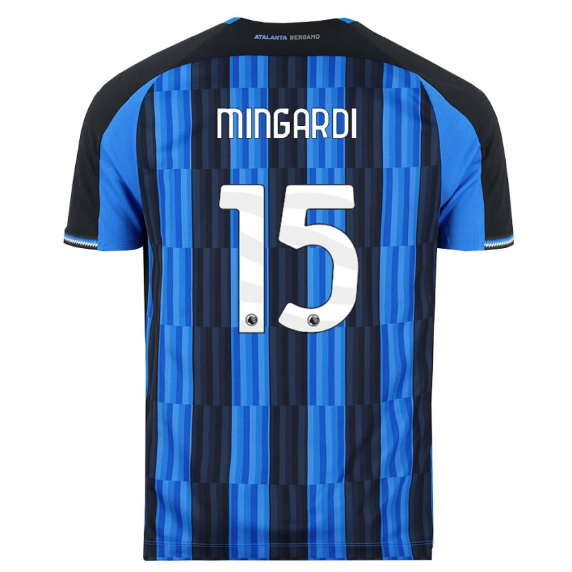 Danxen Børn Davide Mingardi #15 Blå Sort Rød Hjemmebane Spillertrøjer 2026/27 Trøje T-Shirt