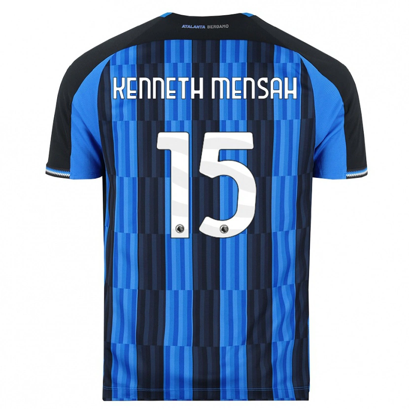 Danxen Børn Anthony Kenneth Mensah #15 Blå Sort Rød Hjemmebane Spillertrøjer 2026/27 Trøje T-Shirt
