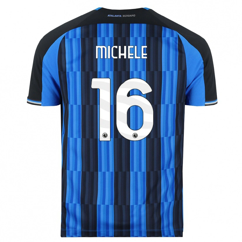 Danxen Børn Michele Rinaldi #16 Blå Sort Rød Hjemmebane Spillertrøjer 2026/27 Trøje T-Shirt