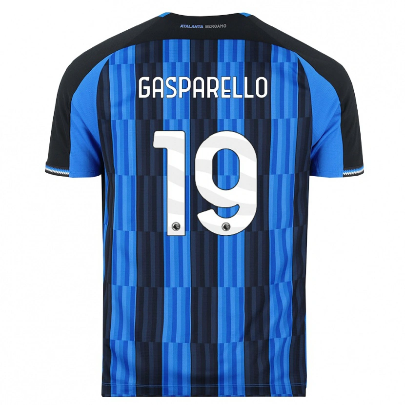 Danxen Børn Francesco Gasparello #19 Blå Sort Rød Hjemmebane Spillertrøjer 2026/27 Trøje T-Shirt