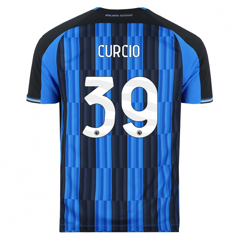 Danxen Børn Daniel Curcio #39 Blå Sort Rød Hjemmebane Spillertrøjer 2026/27 Trøje T-Shirt