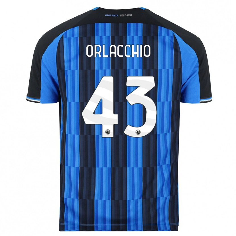 Danxen Børn Angelo Orlacchio #43 Blå Sort Rød Hjemmebane Spillertrøjer 2026/27 Trøje T-Shirt