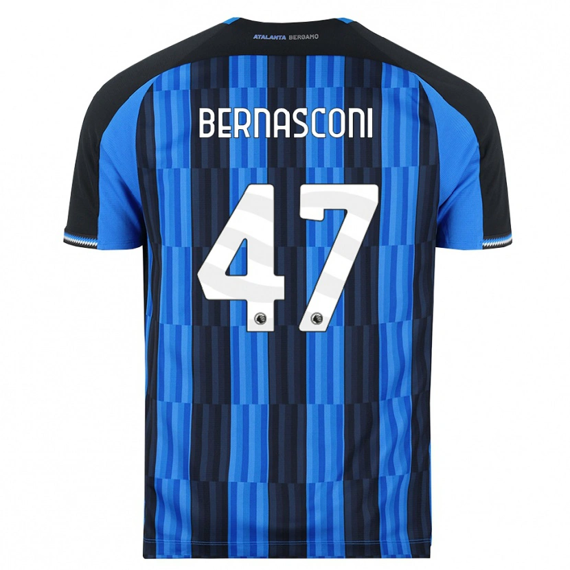 Danxen Børn Lorenzo Bernasconi #47 Blå Sort Rød Hjemmebane Spillertrøjer 2026/27 Trøje T-Shirt