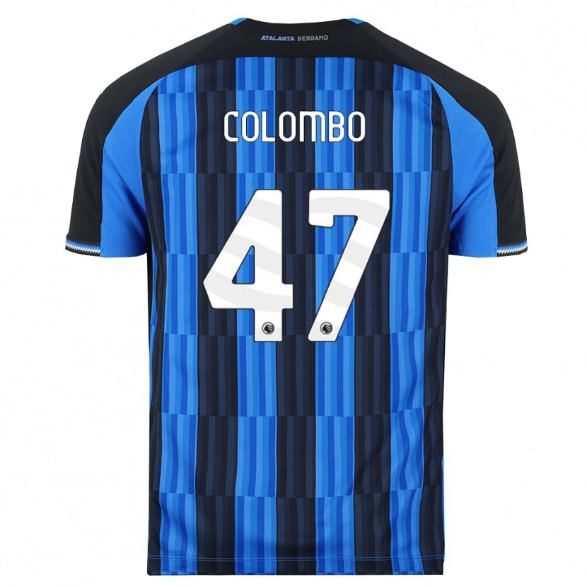 Danxen Børn Matteo Colombo #47 Blå Sort Rød Hjemmebane Spillertrøjer 2026/27 Trøje T-Shirt