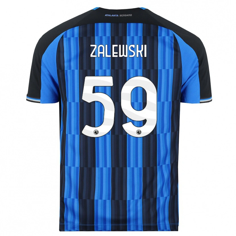 Danxen Børn Nicola Zalewski #59 Blå Sort Rød Hjemmebane Spillertrøjer 2026/27 Trøje T-Shirt