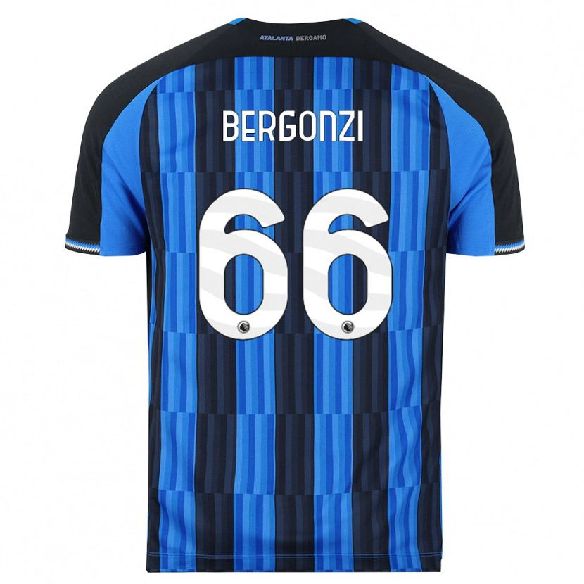 Danxen Børn Federico Bergonzi #66 Blå Sort Rød Hjemmebane Spillertrøjer 2026/27 Trøje T-Shirt