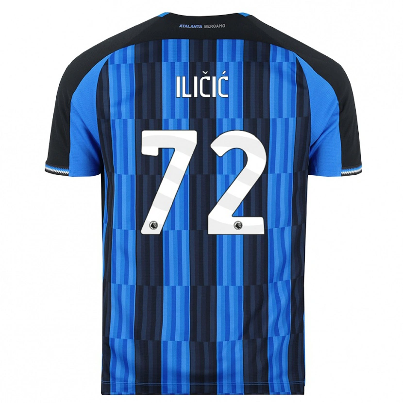 Danxen Børn Josip Ilicic #72 Blå Sort Rød Hjemmebane Spillertrøjer 2026/27 Trøje T-Shirt