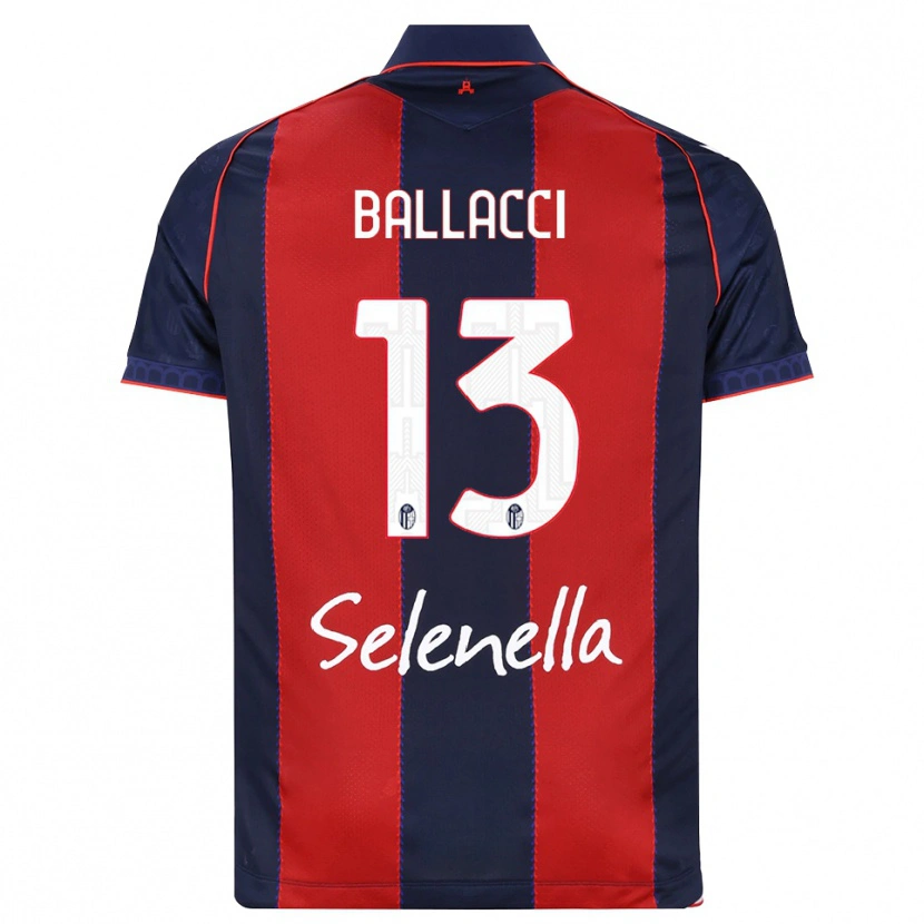 Danxen Børn Edoardo Ballacci #13 Kongelig Blå Rød Hvid Hjemmebane Spillertrøjer 2026/27 Trøje T-Shirt