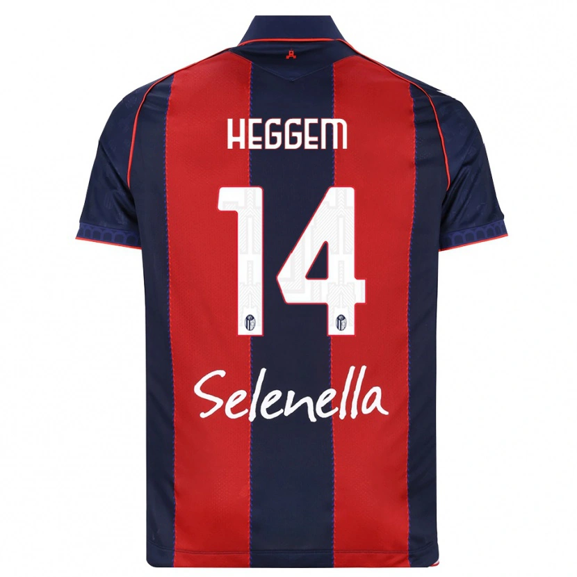 Danxen Børn Torbjørn Heggem #14 Kongelig Blå Rød Hvid Hjemmebane Spillertrøjer 2026/27 Trøje T-Shirt