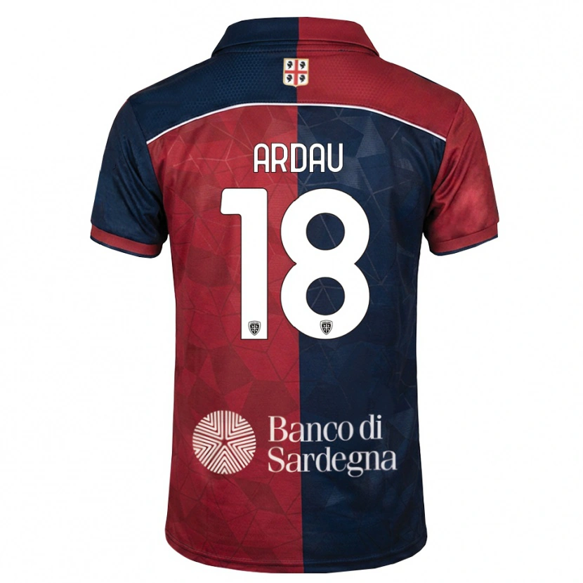 Danxen Børn Samuel Ardau #18 Bordeaux Kongelig Blå Hjemmebane Spillertrøjer 2026/27 Trøje T-Shirt