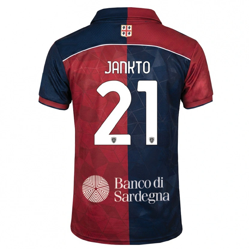 Danxen Børn Jakub Jankto #21 Bordeaux Kongelig Blå Hjemmebane Spillertrøjer 2026/27 Trøje T-Shirt