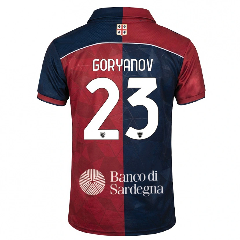 Danxen Børn Kristiyan Goryanov #23 Bordeaux Kongelig Blå Hjemmebane Spillertrøjer 2026/27 Trøje T-Shirt