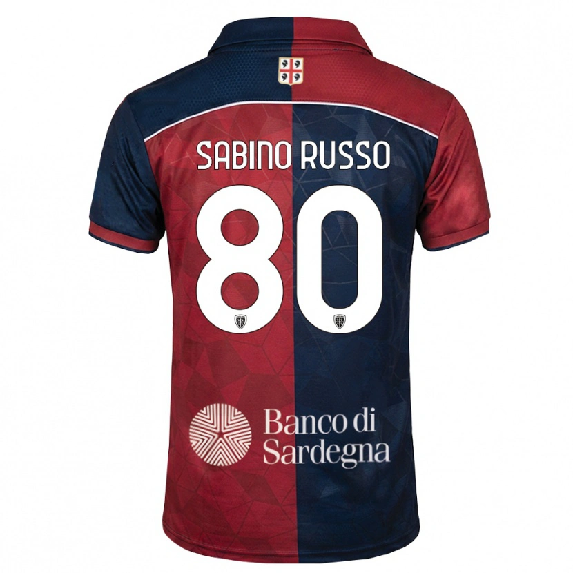 Danxen Børn Alessandro Sabino Russo #80 Bordeaux Kongelig Blå Hjemmebane Spillertrøjer 2026/27 Trøje T-Shirt
