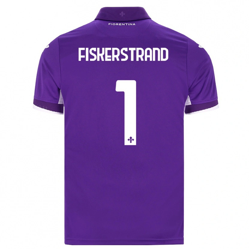 Danxen Børn Cecilie Fiskerstrand #1 Lilla Hvid Pink Hjemmebane Spillertrøjer 2026/27 Trøje T-Shirt