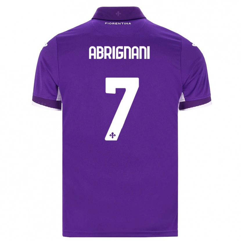 Danxen Børn Filippo Abrignani #7 Lilla Hvid Pink Hjemmebane Spillertrøjer 2026/27 Trøje T-Shirt