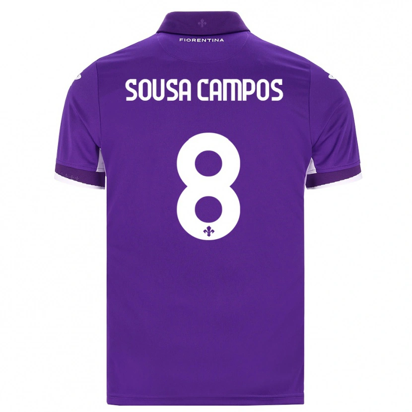 Danxen Børn Matteo Sousa Campos #8 Lilla Hvid Pink Hjemmebane Spillertrøjer 2026/27 Trøje T-Shirt