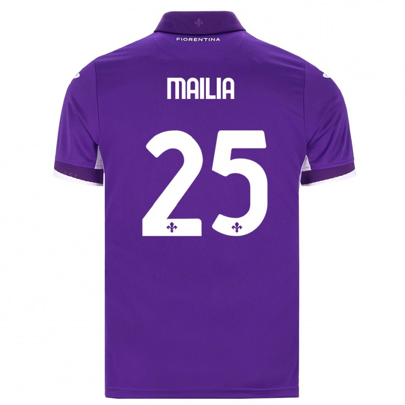 Danxen Børn Siria Mailia #25 Lilla Hvid Pink Hjemmebane Spillertrøjer 2026/27 Trøje T-Shirt