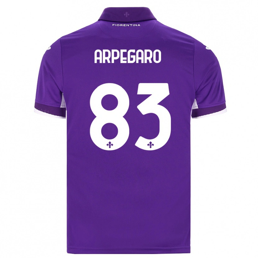 Danxen Børn Sofia Arpegaro #83 Lilla Hvid Pink Hjemmebane Spillertrøjer 2026/27 Trøje T-Shirt