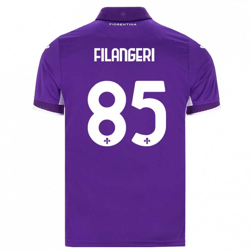 Danxen Børn Maria Luisa Filangeri #85 Lilla Hvid Pink Hjemmebane Spillertrøjer 2026/27 Trøje T-Shirt