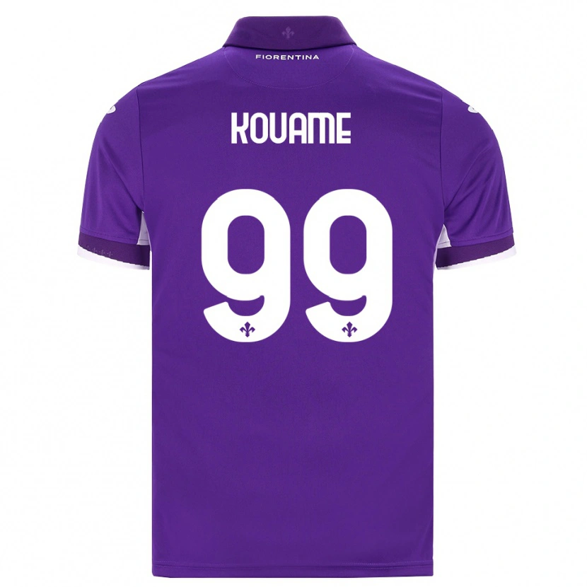 Danxen Børn Christian Kouame #99 Lilla Hvid Pink Hjemmebane Spillertrøjer 2026/27 Trøje T-Shirt
