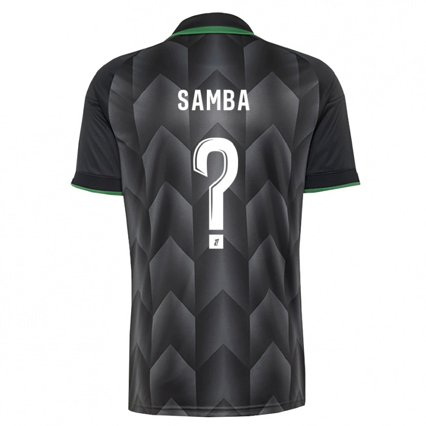 Danxen Børn Emmanuel Samba #0 Hvid Sort Grøn Udebane Spillertrøjer 2026/27 Trøje T-Shirt