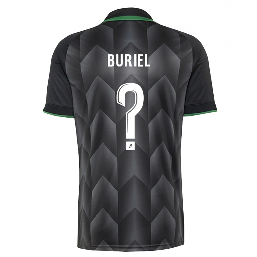 Danxen Børn Noah Buriel #0 Hvid Sort Grøn Udebane Spillertrøjer 2026/27 Trøje T-Shirt