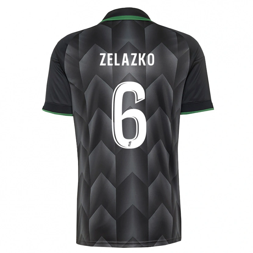 Danxen Børn Robin Zelazko #6 Hvid Sort Grøn Udebane Spillertrøjer 2026/27 Trøje T-Shirt