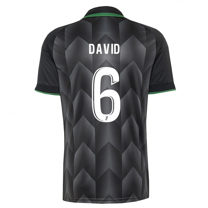 Danxen Børn Tess David #6 Hvid Sort Grøn Udebane Spillertrøjer 2026/27 Trøje T-Shirt