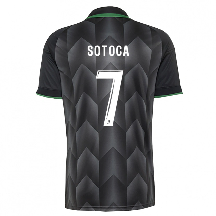 Danxen Børn Florian Sotoca #7 Hvid Sort Grøn Udebane Spillertrøjer 2026/27 Trøje T-Shirt