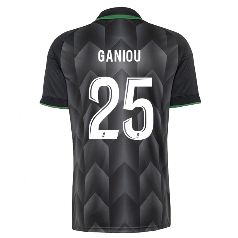 Danxen Børn Ismaëlo Ganiou #25 Hvid Sort Grøn Udebane Spillertrøjer 2026/27 Trøje T-Shirt