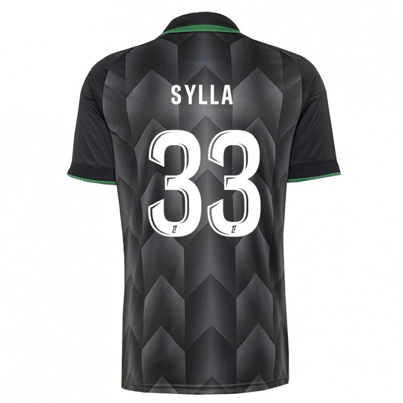Danxen Børn Fodé Sylla #33 Hvid Sort Grøn Udebane Spillertrøjer 2026/27 Trøje T-Shirt
