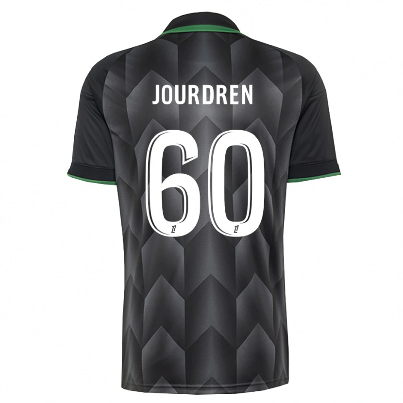 Danxen Børn Ilan Jourdren #60 Hvid Sort Grøn Udebane Spillertrøjer 2026/27 Trøje T-Shirt