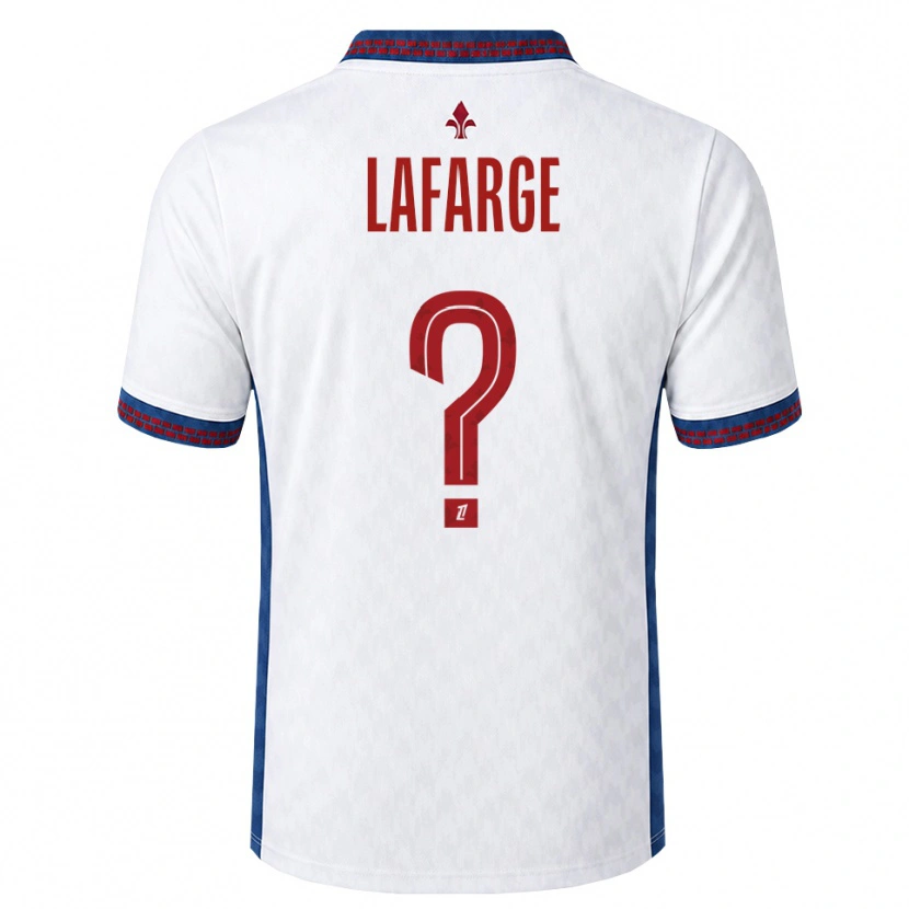 Danxen Børn Gabriel Lafarge #0 Rød Hvid Blå Udebane Spillertrøjer 2026/27 Trøje T-Shirt