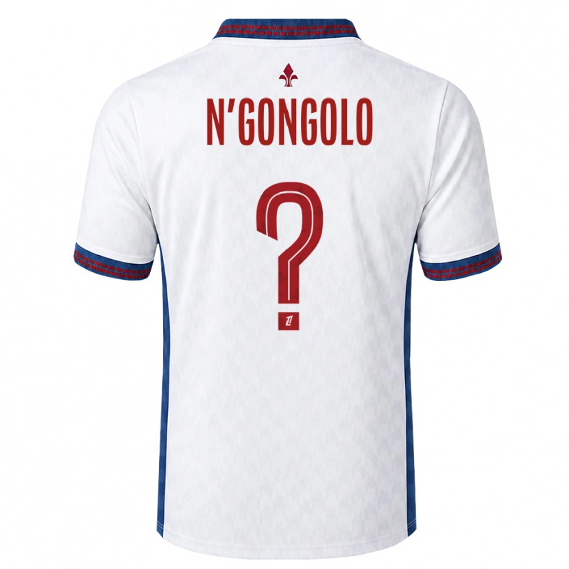 Danxen Børn Hoham N'gongolo #0 Rød Hvid Blå Udebane Spillertrøjer 2026/27 Trøje T-Shirt