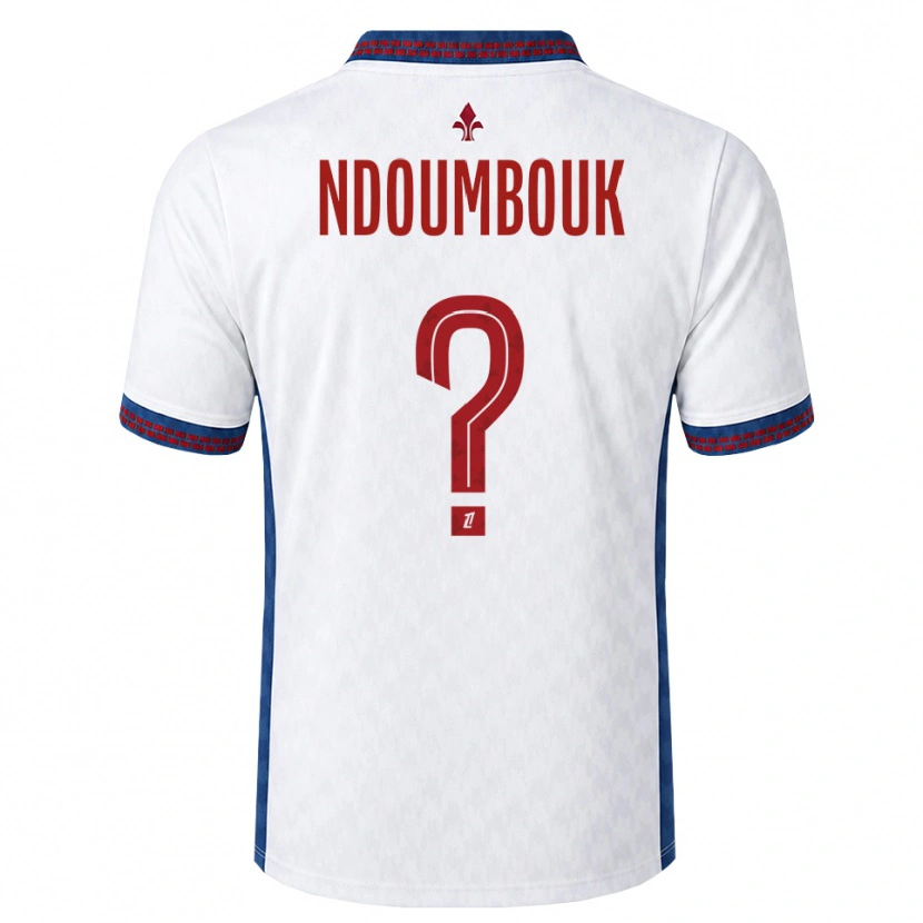 Danxen Børn Marlyse Ngo Ndoumbouk #0 Rød Hvid Blå Udebane Spillertrøjer 2026/27 Trøje T-Shirt