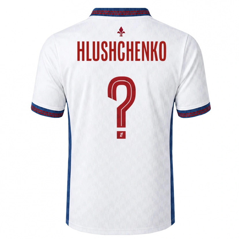 Danxen Børn Inna Hlushchenko #0 Rød Hvid Blå Udebane Spillertrøjer 2026/27 Trøje T-Shirt
