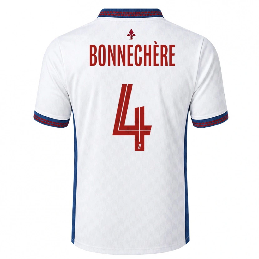Danxen Børn Victor Bonnechère #4 Rød Hvid Blå Udebane Spillertrøjer 2026/27 Trøje T-Shirt