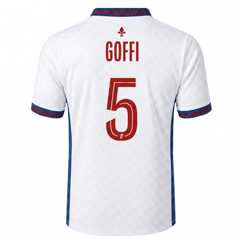 Danxen Børn Maxima Goffi #5 Rød Hvid Blå Udebane Spillertrøjer 2026/27 Trøje T-Shirt
