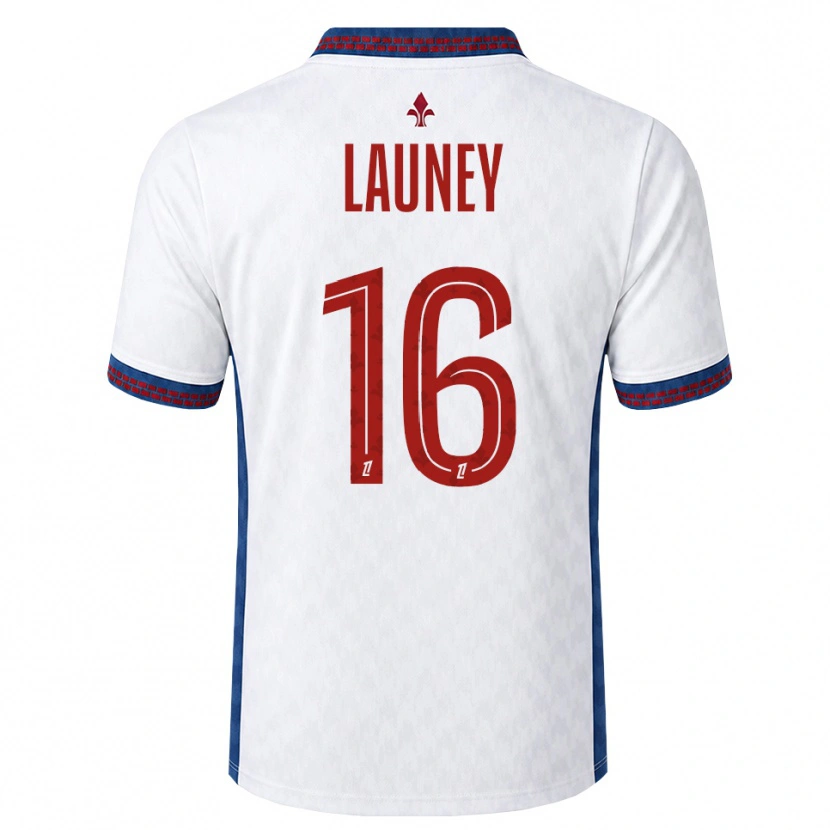 Danxen Børn Elisa Launey #16 Rød Hvid Blå Udebane Spillertrøjer 2026/27 Trøje T-Shirt
