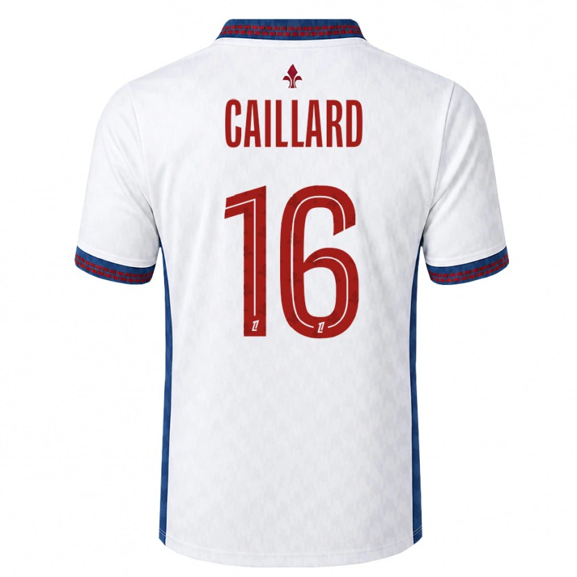 Danxen Børn Marc-Aurèle Caillard #16 Rød Hvid Blå Udebane Spillertrøjer 2026/27 Trøje T-Shirt