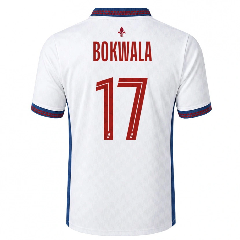Danxen Børn Béni Bokwala #17 Rød Hvid Blå Udebane Spillertrøjer 2026/27 Trøje T-Shirt